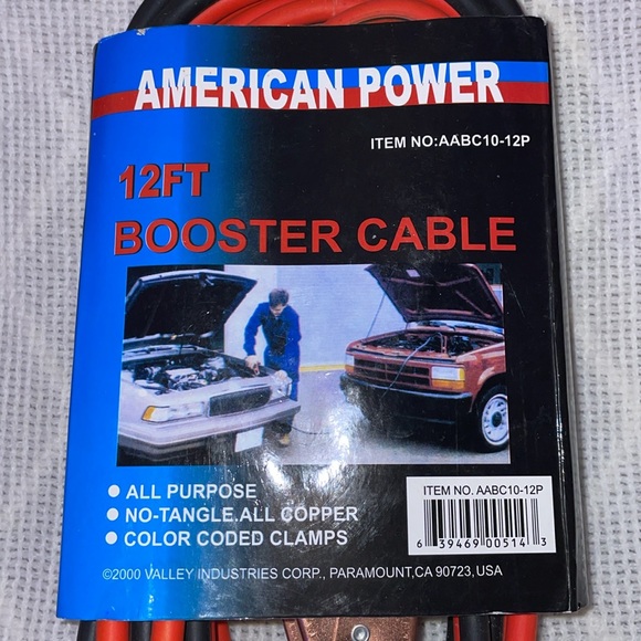 American Power Other - NWT American Power 12ft Booster Cable